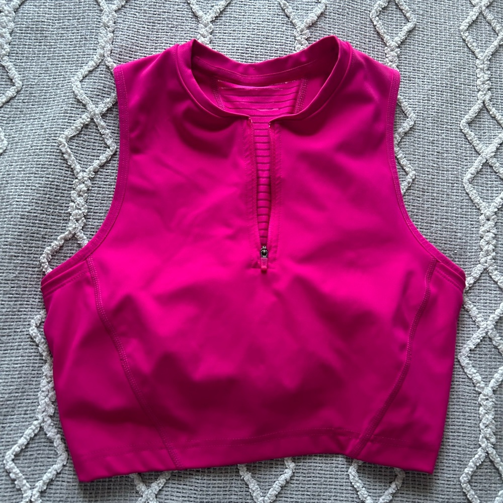 women’s hot pink nike pro sports top